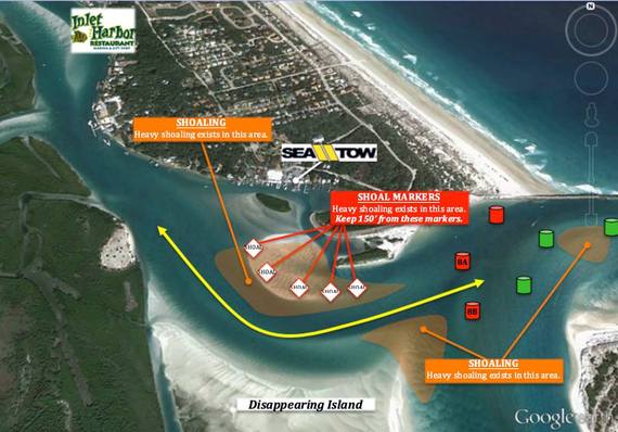 Mapa De Ponce Inlet, Florida
